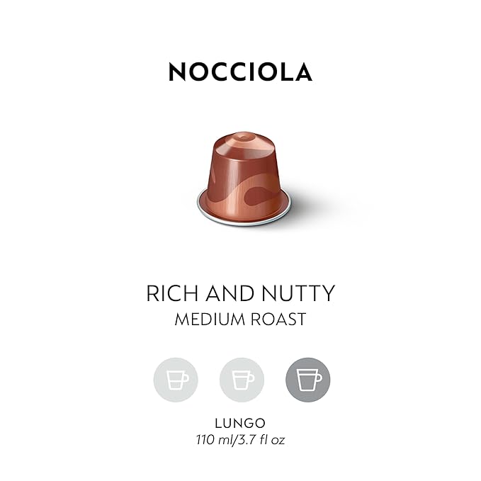 Nespresso Capsules Original Line Flavored Nocciola Medium Roast 50 Count Coffee pods