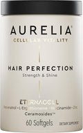 AURELIA Hair Perfection | Advanced Cellular Anti-Aging Supplement | Support Hair Growth | with Zinc Resveratrol Niacinamide Ergothioneine &amp Ceramosides