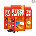 Peace Coffee Birchwood Breakfast Blend Medium Roast Whole Bean Coffee 12 oz Pack of 3 Organic Fair Trade Smooth Mild Flavor Shade Grown Fresh Roasted
