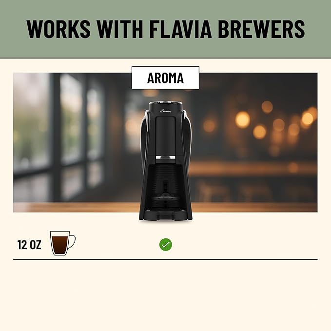 Flavia Lavazza Momento Passion 12 oz Coffee Freshpacks works only with Flavia Aroma Brewer Light Roast (Case of 38)
