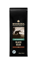 Muskoka Roastery Coffee Black Bear Decaf Dark Roast Ground Coffee 400g