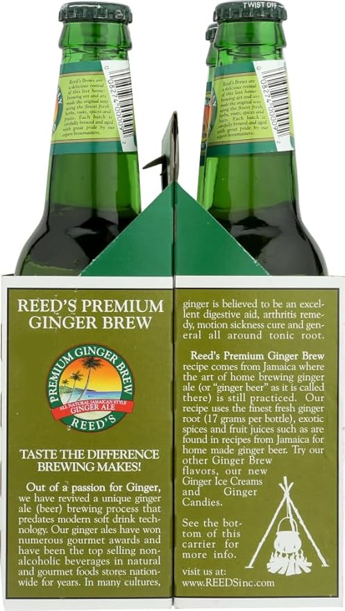 Reed's Premium Ginger Brew 24 Pack