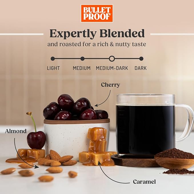 Bulletproof The Mentalist Medium-Dark Roast Single-Serve Pods 24 Count Clean Coffee Tested for Toxins