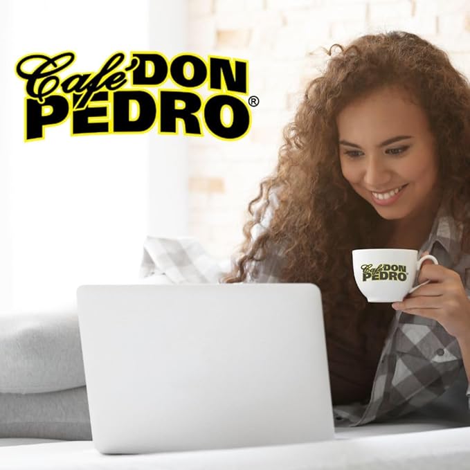 Cafe Don Pedro French Roast Naturally Low Acid Coffee Dark Roast Stone Ground Coffee Stomach Friendly Prevents Acid Reflux. 12 Ounce Regular Can 4 Cans