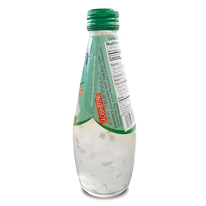 Parrot Brand Coconut Water with Pulp 16.6 fl. oz and 9.8 fl. oz. (Total Pack of 24)