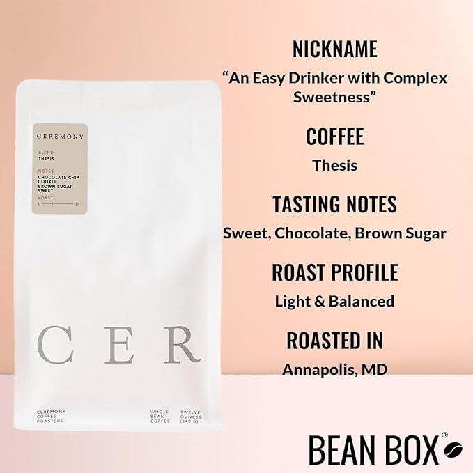 Bean Box Sampler - Roasted by Ceremony Roasters 2-Pack Freshly Ground Coffee Gourmet Coffee