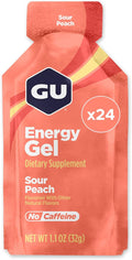 GU Energy Original Energy Gels Sour Peach - 24 Count