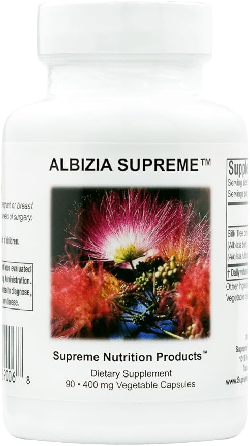 Supreme Nutrition Albizia Supreme 90 Pure Silk Tree Bark Vegetarian Capsules