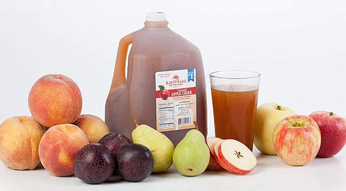 Kauffman Orchards Fresh-Pressed Award-Winning Sweet Apple Cider Frozen For Shipping 0.9 Gallon (Pack of 2)