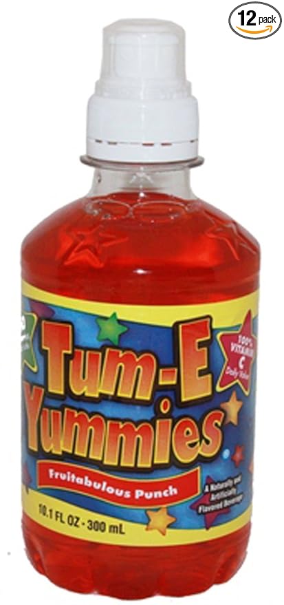 Tum-E Yummies Fruit Flavored Drink Fruitabulous Punch 10 Oz (Pack of 12 Bottles)