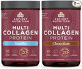Ancient Nutrition Multi Collagen Protein Powder Vanilla 24 Servings + Multi Collagen Protein Powder Chocolate 24 Servings