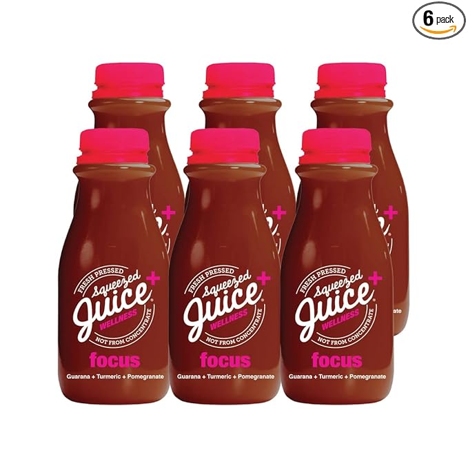 Squeezed Juice Functional FOCUS - 11 FL OZ Single-Serve Bottles 6 Pack - 100% Juice