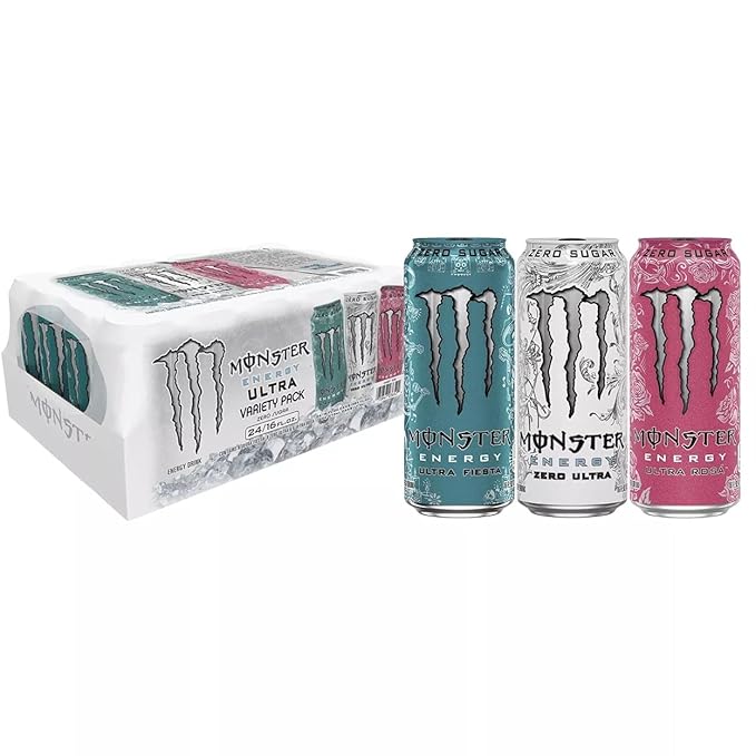 Monster Mix Energy Ultra Variety Pack Zero Ultra Fiesta &amp Rosa (16 Fl. Oz. 24 Pk.) Net Wt 384 Fl Oz