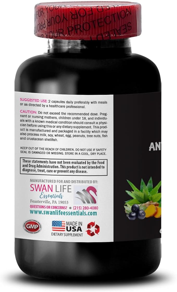 Collagen Care - Anti-Wrinkle Complex - Glycine L-Glutathione Firming Skin Aloe Vera Leaf Green Coffee Bean Hyaluronic Acid Smooth Complexion Lycopene Turmeric Power 2 Bottles 120 Capsules
