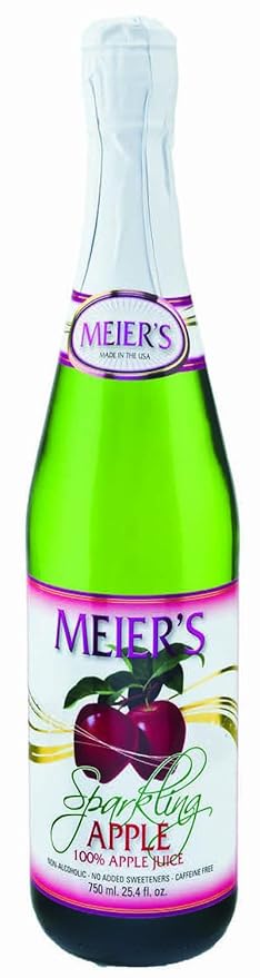 Meier's 100% Sparkling Juice - Apple 6 pack
