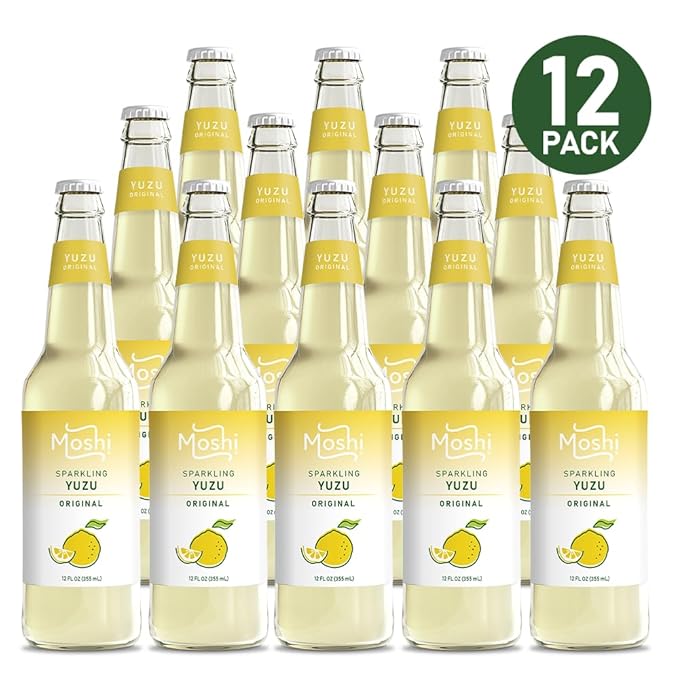 Moshi Sparkling Drinks - Original Yuzu (12 Bottles)