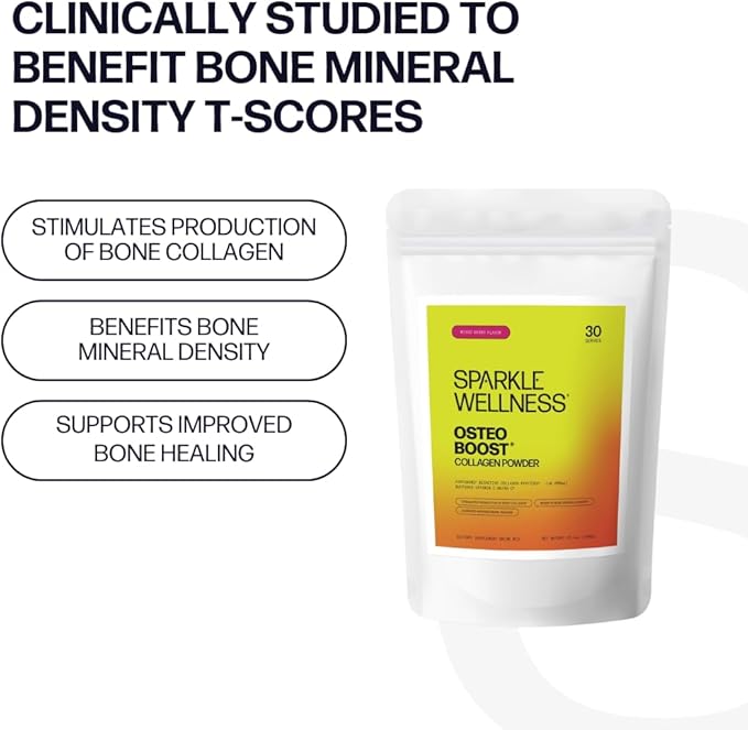 Sparkle Wellness Collagen Magnesium Rest + Restore (Honey Lemonade) [30-Serves] and Bone Mineral Boost (Mixed Berry) [30-Serves | Magnesium VERISOL &amp FORTIBONE Bioactive Collagen Peptides