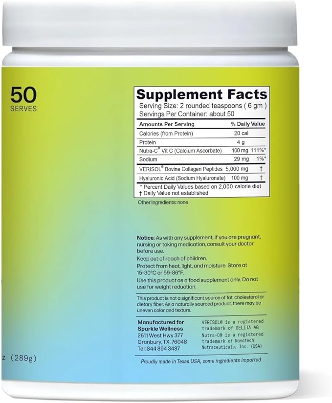 Sparkle Wellness Skin Boost Plus (No Flavor) [50-Serves] &amp Bone Mineral Boost (No Flavor) [30-Serves] | Collagen with VERISOL and FORTIBONE to Improve Skin Hair &amp Nail Health &amp Support Bo