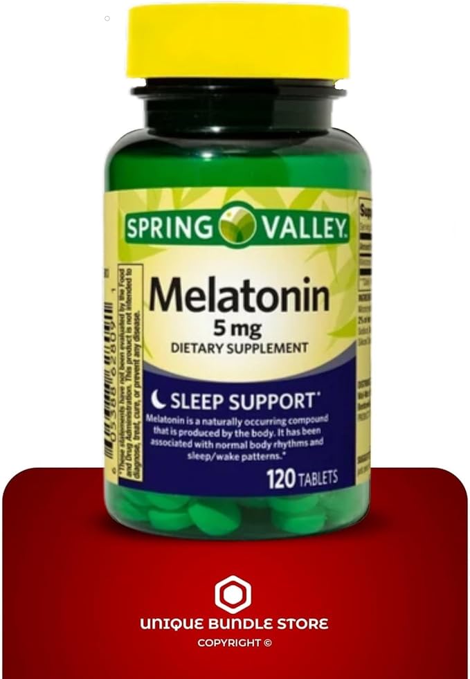 Melatonin 5mg – 120 Tablets Extended Release Melatonin Time Release Formula Vegetarian Melatonin Supplement 5 mg Melatonin Tablets with Clean Formula (Pack of 3)