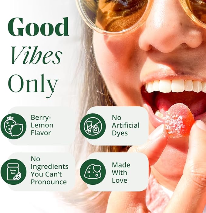 Semaine Stress Less Gummy with Cortisol Care™ 60 Count – Daily Support for Stress Mood &amp Sleep