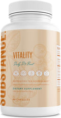 SUBSTANCE. Nature’s Vitality Daily D3 Boost Supplement - Vitamin D3 Zinc Elderberry Turmeric &amp Ginger - Immune Support &amp Bone Health - 90 Capsules