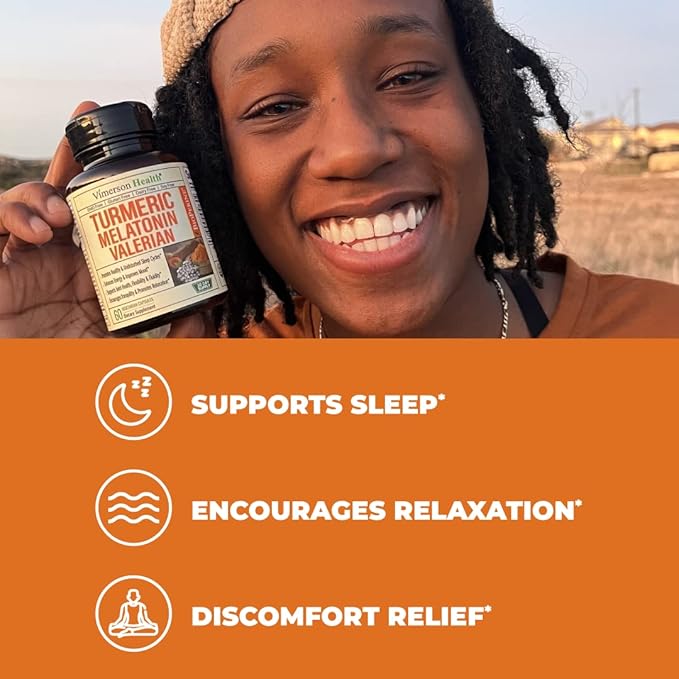 Women's Multivitamin + Turmeric Melatonin Valerian Bundle. Joint Support and Cartilage Comfort Healthy Immune Response and Inflammatory Balance