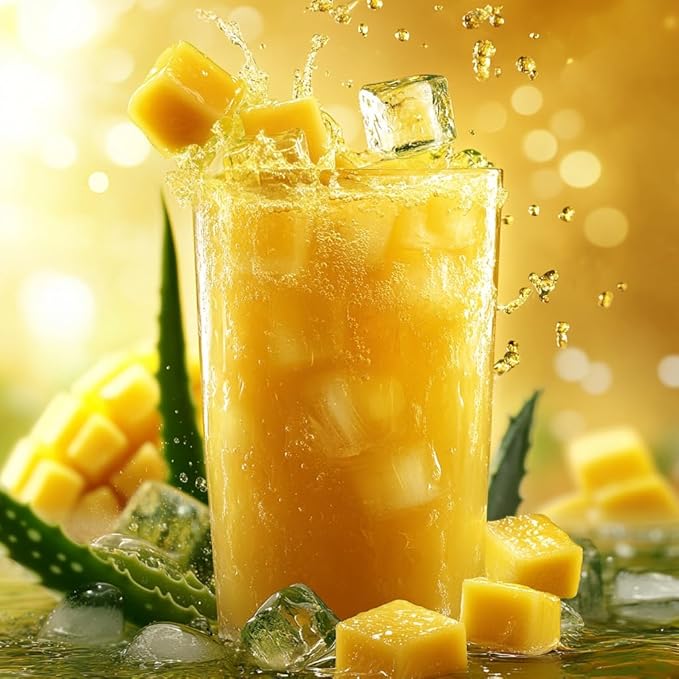 ALEO 1.5L Premium Mango Aloe Vera Drink - Natural No Preservatives No Artificial Colors Superior Taste Award 2025 (12 PCS Mango-1.5L)