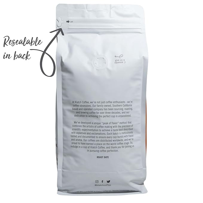 Klatch Coffee WBC World's Best Espresso Medium-Dark Roast 2 Pounds Whole Bean