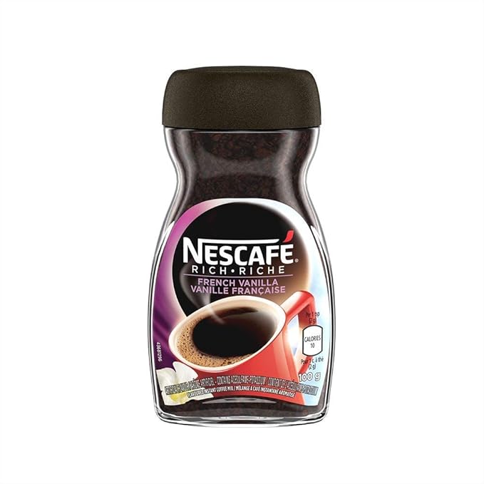 NESCAFÉ Rich Instant Coffee 100g Jar | 2- Pack (French Vanilla)