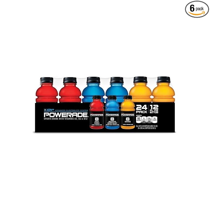 Powerade Sports Drink Variety Pack (12 oz. bottles 24 ct.) (pack of 6)