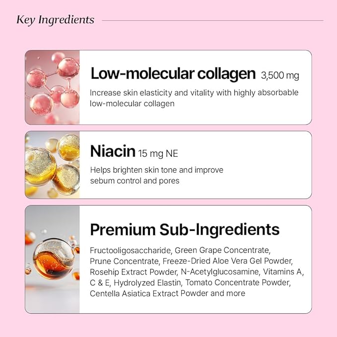 BB LAB Collagen Tangle Up Jelly Stick Green Grape Flavor 3500mg Low Molecular Fish Collagen Inner Beauty with 20 Functional Ingredients Chewy Texture 20g x 14 Sticks