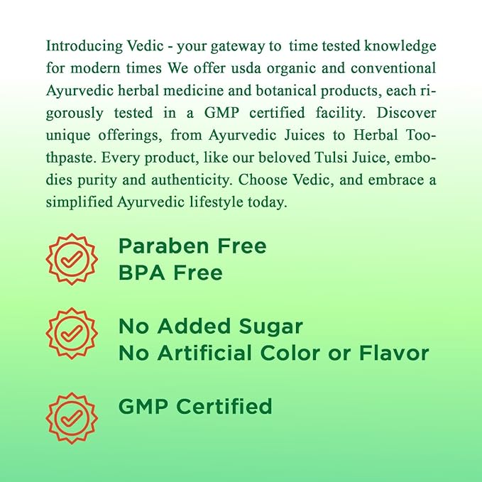 Vedic Juice Anantmool Juice - Indian Sarsaparilla - All Natural - 33.8 oz (1000 ML)