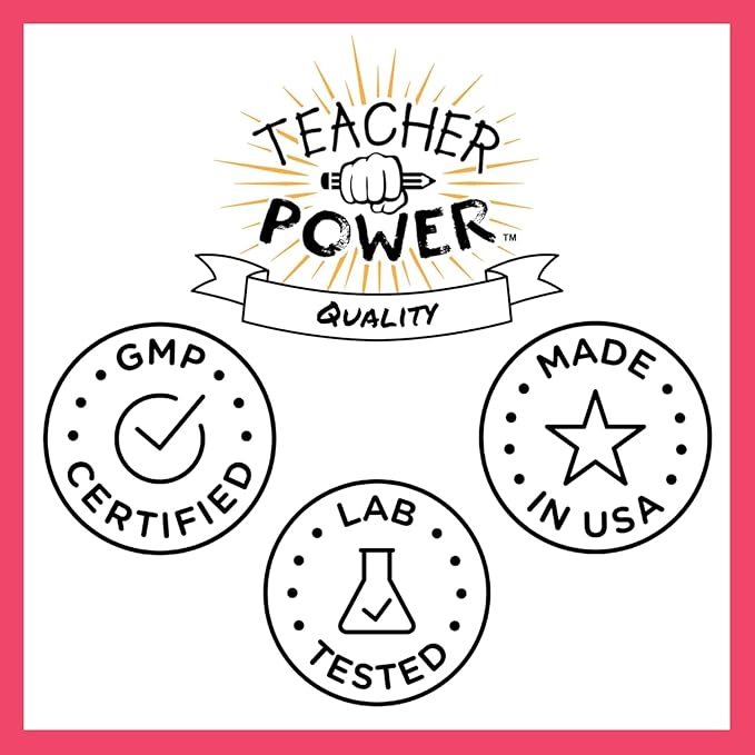 Teacher Power (The Original) Sugar Free Energy Drink 70/servings per Jar 100mg Caffeine with B Vitamins (Strawberry Lemonade)