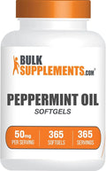 BulkSupplements.com Peppermint Oil Softgels - Peppermint Supplement Peppermint Oil Pills Peppermint Oil Capsules 50mg - Gluten Free 1 Softgel per Serving 365 Count (Pack of 1)