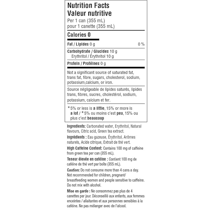 No Sugar Joyburst Energy Drink 0 Calorie 0 Sugar Sugar Free Energy Drink with Natural Caffeine Hint of Sweetness and Refreshing Sparkling Water - 12 Packs (Peach Mango)