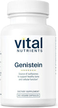 Vital Nutrients Genistein - Easily Absorbed Isoflavones for Bone Health Support* - Vegan Supplement - Gluten and Dairy Free - Non-GMO - 60 Capsules