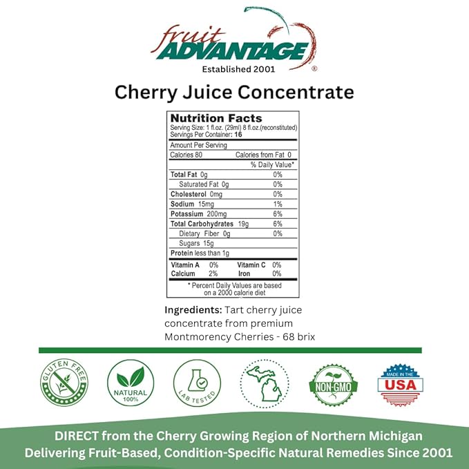 Traverse Bay Farms Tart Cherry Juice Concentrate (6-Pack)