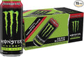 Monster Energy Zero Sugar Strawberry Shot Green Original Sugar Free Energy Drink 16 Ounce (Pack of 15)