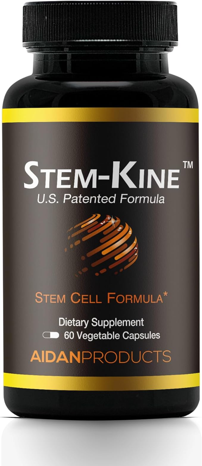 Stem-Kine Stem Cell Supplements Clinically Proven to Increase Circulating Stem Cells Promoting Aging Support 60 Capsules