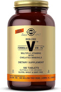 Solgar Iron-Free Formula VM-75 180 Tablets - Multivitamin with Chelated Minerals - Vitamin A B6 B12 C D E - Biotin Magnesium Calcium Zinc - Vegan Gluten &amp Dairy Free Kosher - 180 Servin