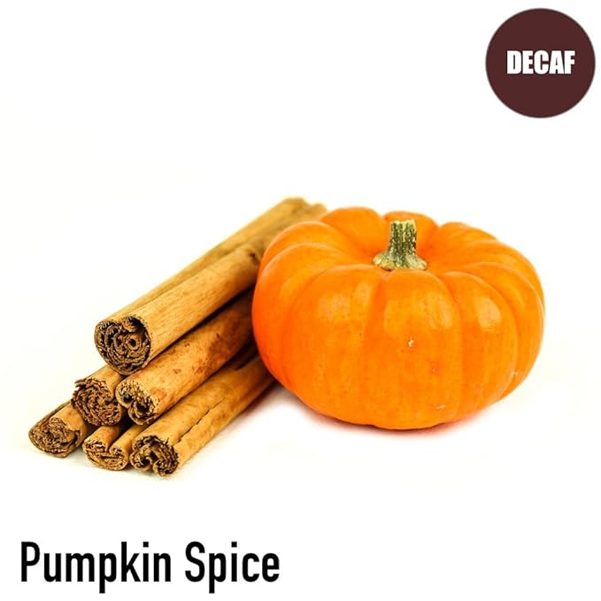 Pumpkin Spice Flavored Decaf Coffee Whole Bean Fresh Roasted 5 lbs