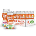 good2grow Strawberry Kiwi &amp Tropical Medley Flavored Antioxidant Blend Juice for Kids- Juice Bottles Bulk 24 Pack Reusable Bottle No Sugar Added- 6 fl oz Pack of 24 (Spill Proof Tops Not Includ