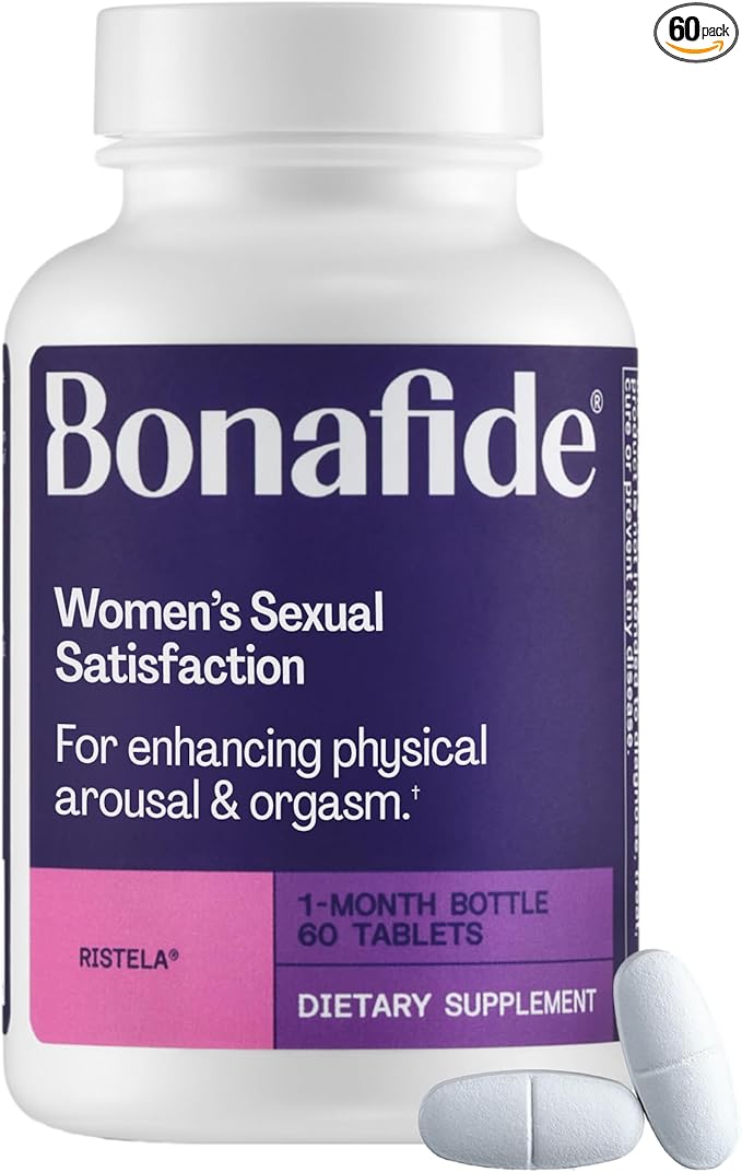 Bonafide Ristela – Hormone-Free Drug-Free Support for Women’s Sexual Satisfaction – 1 Month Supply (60 Tablets)