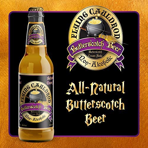 Flying Cauldron Butterscotch Beer (12 Fl Oz (Pack of 12)) Vanilla Butterscotch All- Natural and Caffeine free.