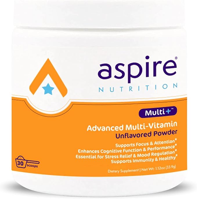 Aspire Multi+™ Advanced Multivitamin for Kids Men &amp Women (unflavored Powder)
