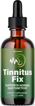 TinnitusFix Drops - Official TinnitusFix Advanced Liquid Hearing Support Drop All Natural Supplement Vitamins for Ear &amp Hearing Wellness Support Reviews 1 Bottle for 1 Month