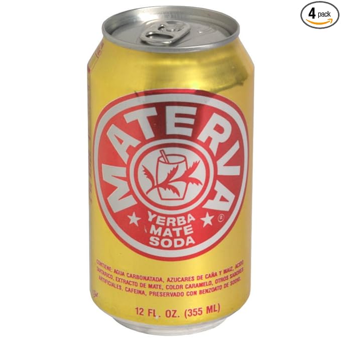 CAWY Soda Materva 6 per pack 12-ounces (Pack of4)