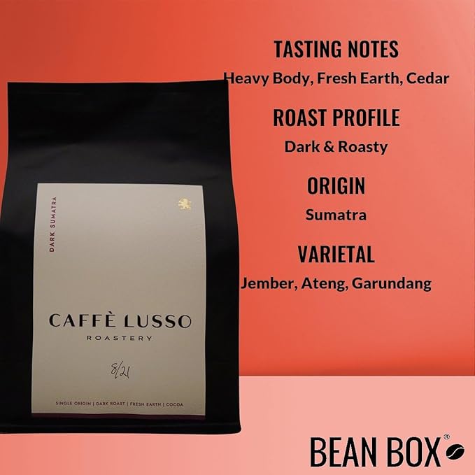 Bean Box Coffee Sampler - Roasted by Lusso 4-Pack Whole Bean Coffee Gourmet Coffee