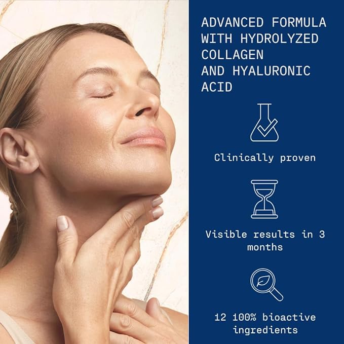 Liquid Skin Care Supplement with Collagen + Hyaluronic Acid. Ready-to-Drink. Clinically Proven for Glowing Hydrated and Firm Derma. UV Protection. 28 Servings. Ultimate Skincare Program