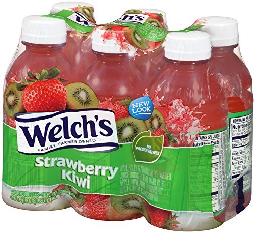 Welch's Strawberry Kiwi Drink 10-Ounce Bottles (Pack of 18)
